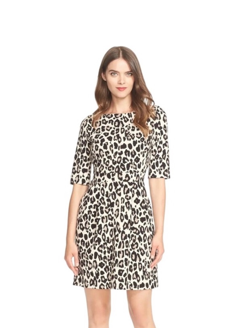 Kate Spade | Leopard Print Fit & Flare Dress 4